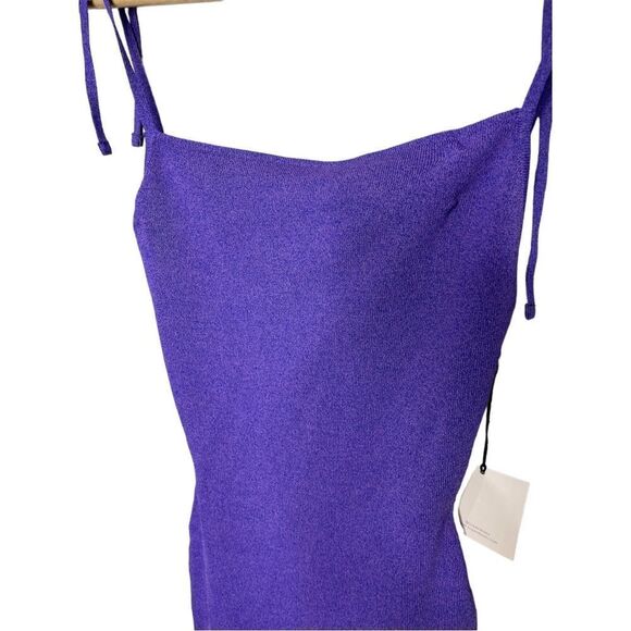 NWT Superdown Bailey Tie Strap Dress - Purple - Picture 7 of 10